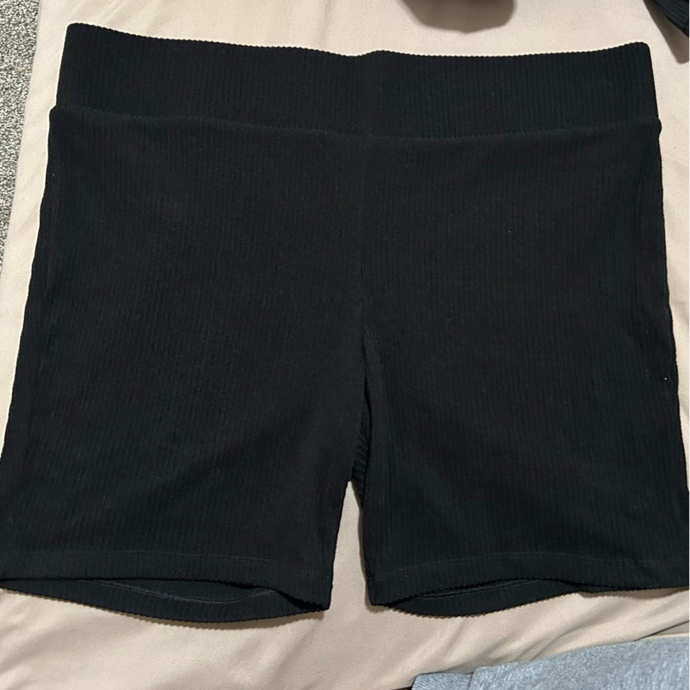 Black Ribbed Bottoms - Picture 1 of 7